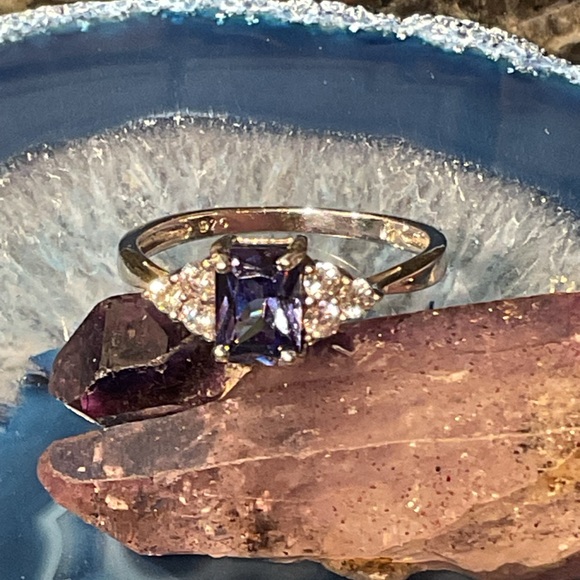 Jewelry - Iolite .925 Silver Ring 8